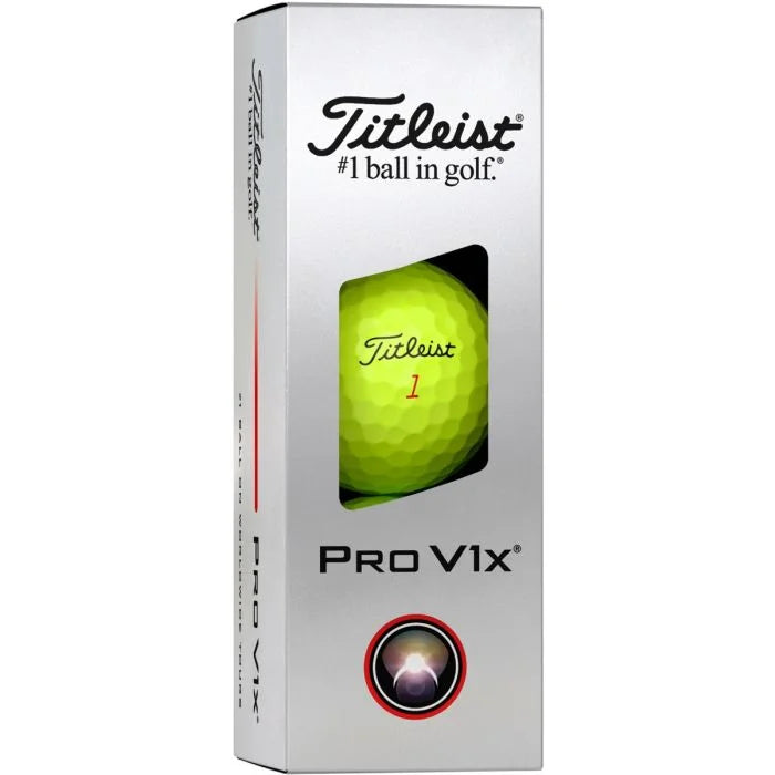 2026 Titleist Pro V1x Yellow Sleeve