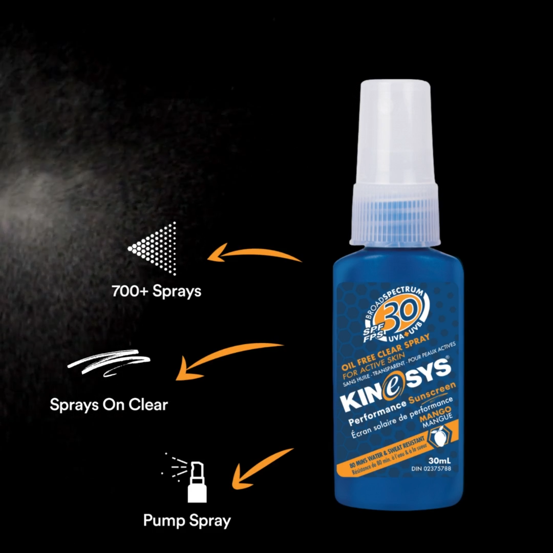 KINeSYS SPF 30 Mango Spray Sunscreen - 30ml