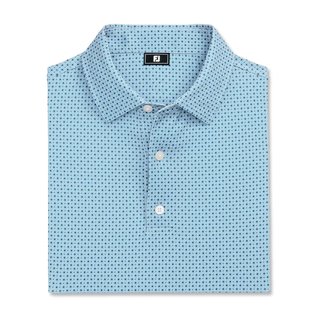 Footjoy Dot Geo Print Lisle Self Collar