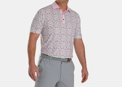 Footjoy Primrose Print Lisle Spread Collar