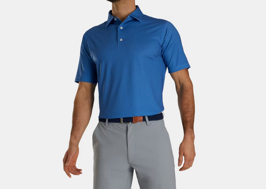 Footjoy Dot Geo Print Lisle Self Collar