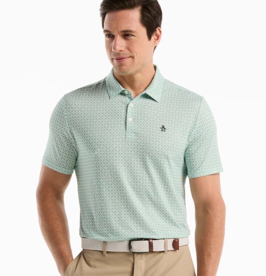 Penguin Framed Floral Polo