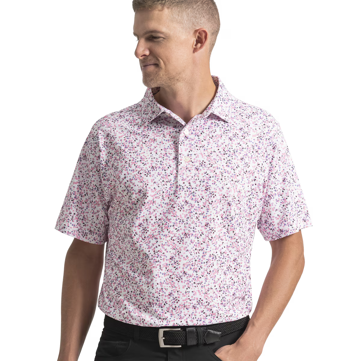 FootJoy Watercolor Floral Print Pique