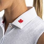 Footjoy W Canada Leaf Print Sleeveless Lisle
