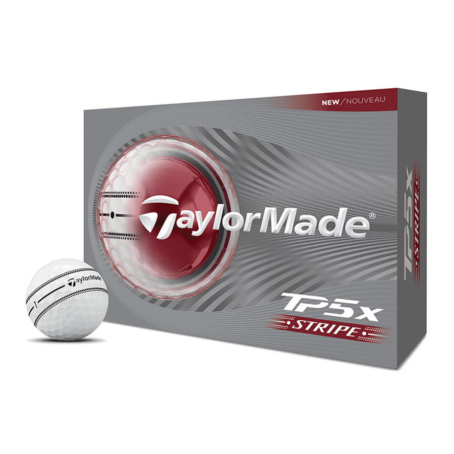 TaylorMade TP5x Stripe Dozen - White