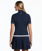 Penguin Mixed Media Short Sleeve Dress