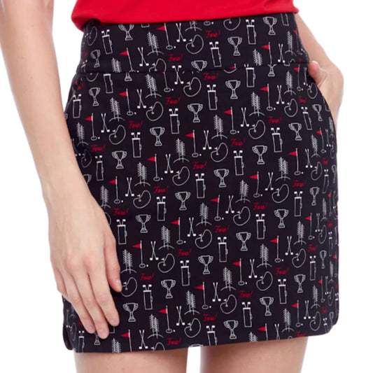 Swing Control Black Fore Skort