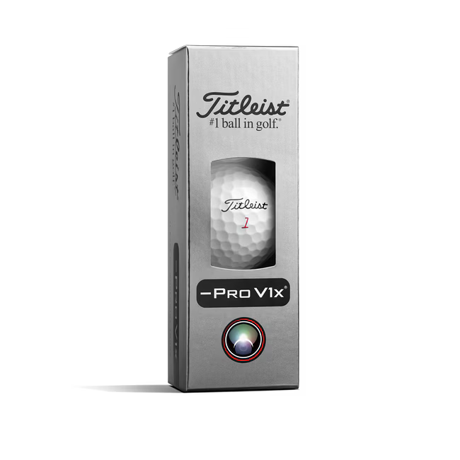 2026 Titleist Pro V1x Left Dash White Sleeve