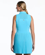 Penguin Mixed Media Pleated Dress